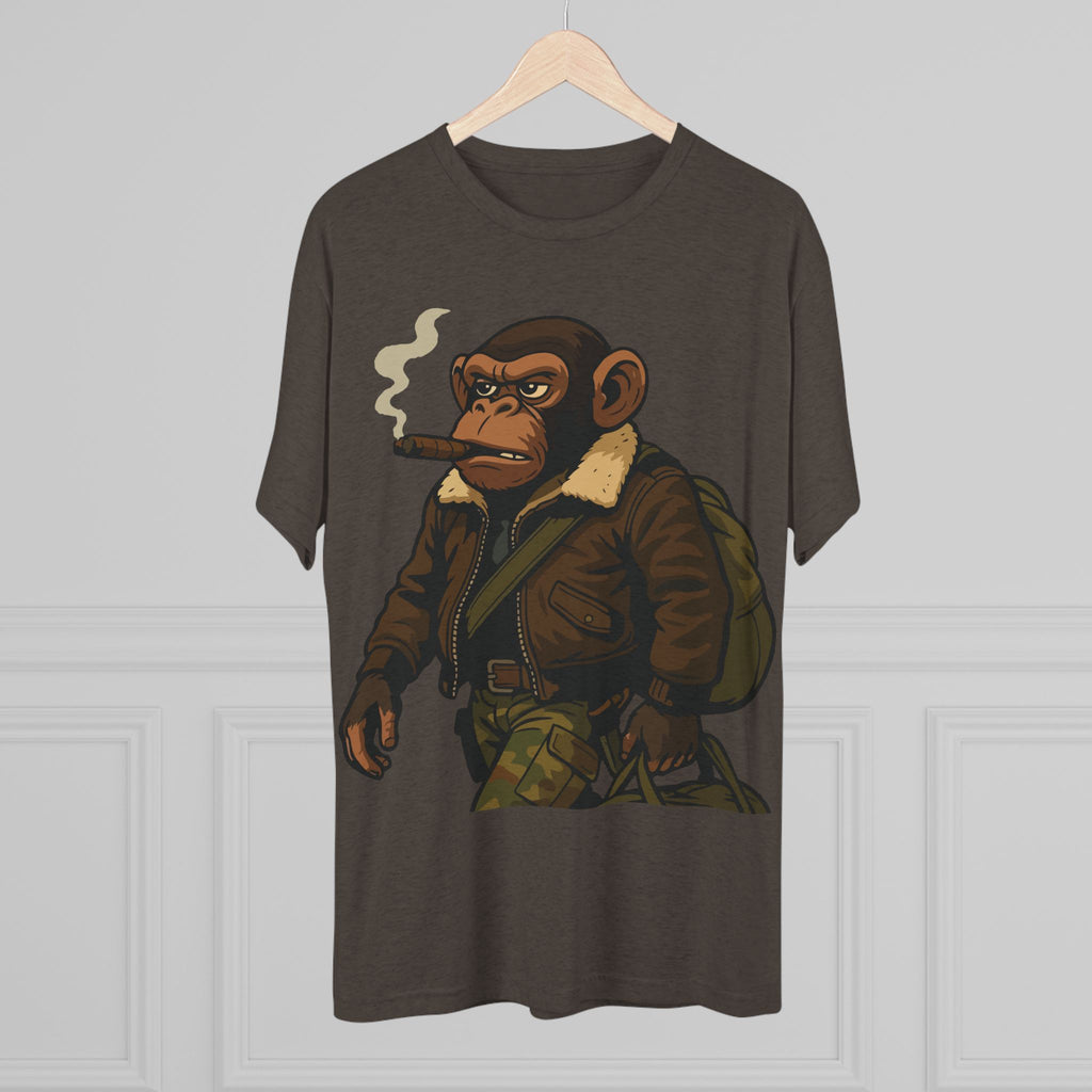 Aviator Ape Graphic Tee — Vintage Pilot Monkey with Cigar T-Shirt
