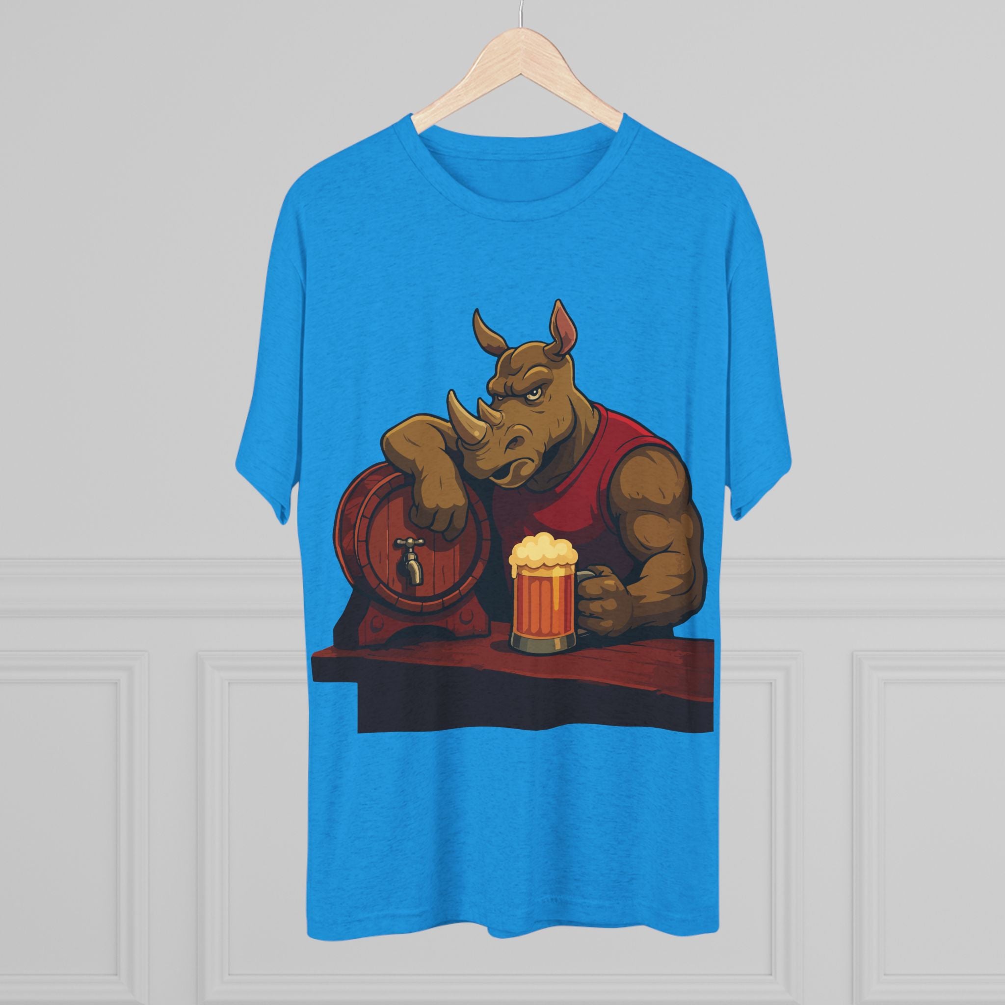 Rhino at the Bar T‑Shirt — Beer Lover Graphic Tee