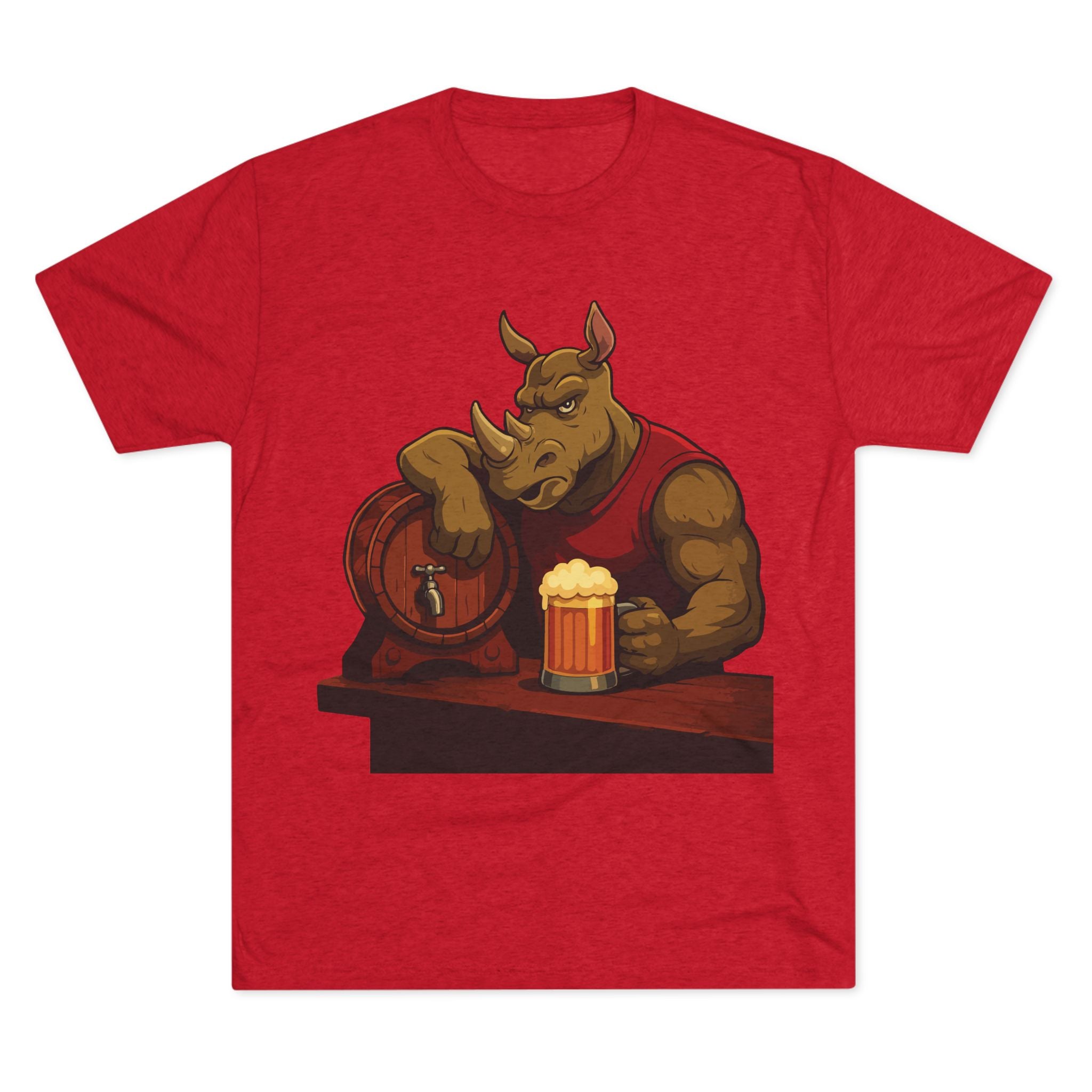 Rhino at the Bar T‑Shirt — Beer Lover Graphic Tee