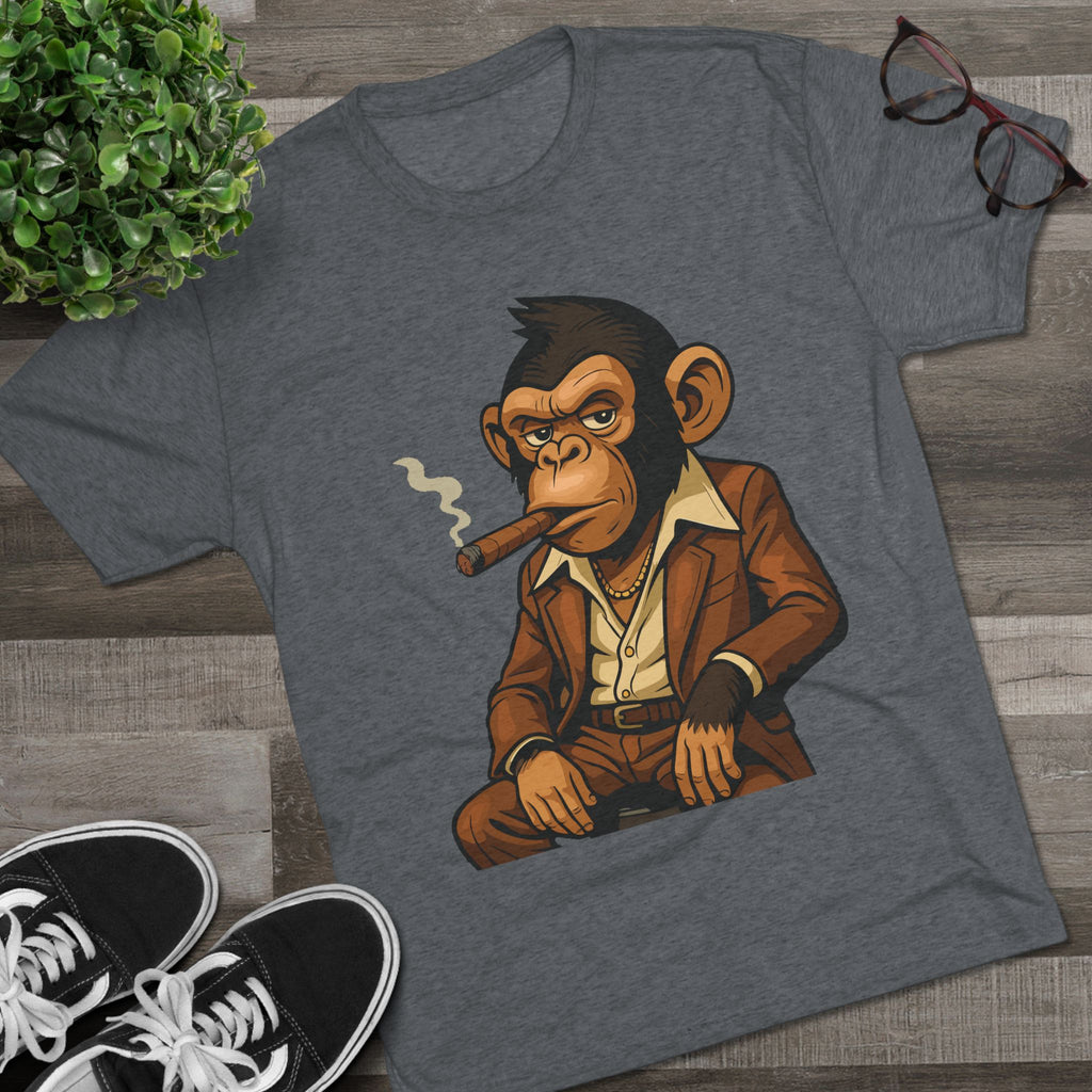 Cigar-Smoking Mafia Monkey Tee