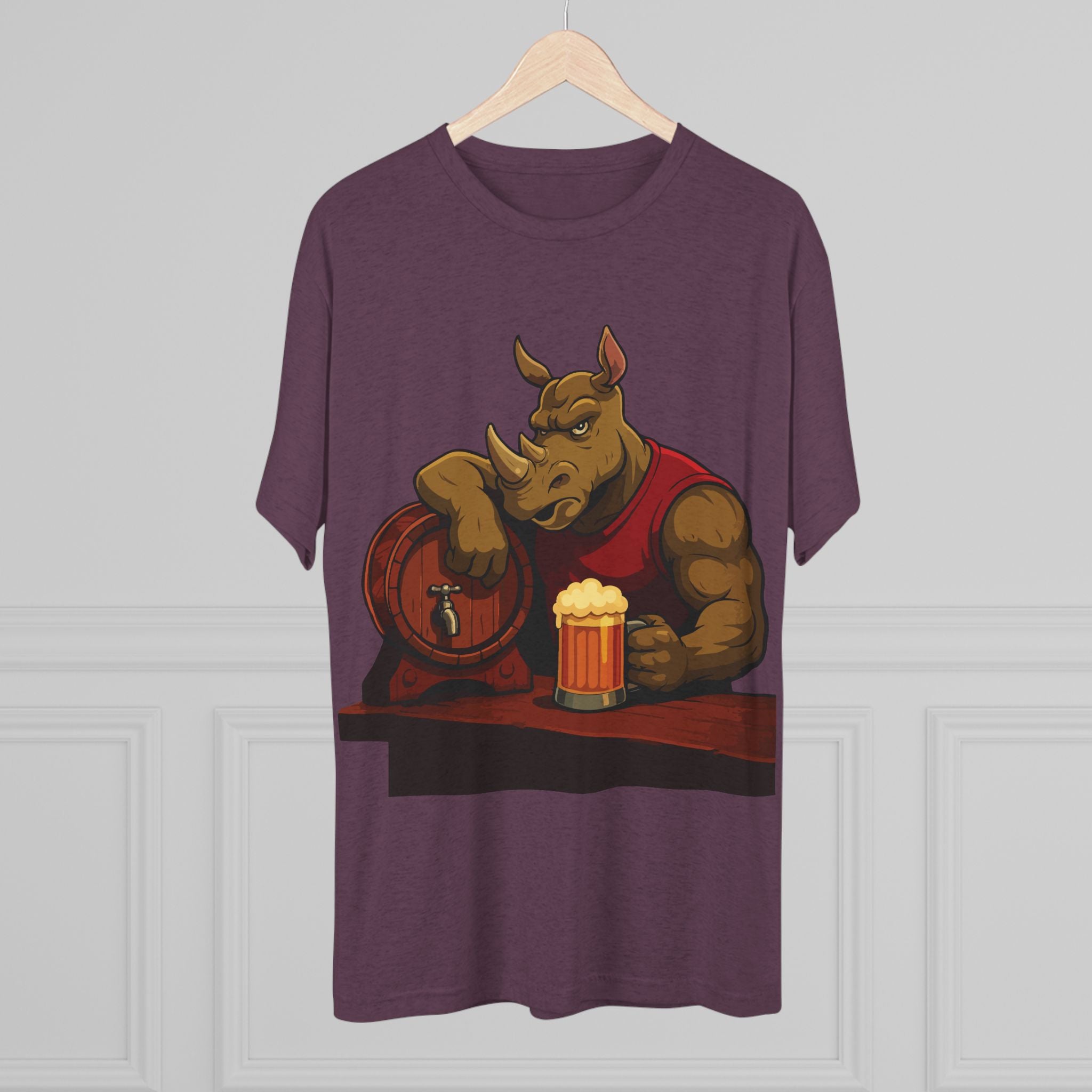 Rhino at the Bar T‑Shirt — Beer Lover Graphic Tee