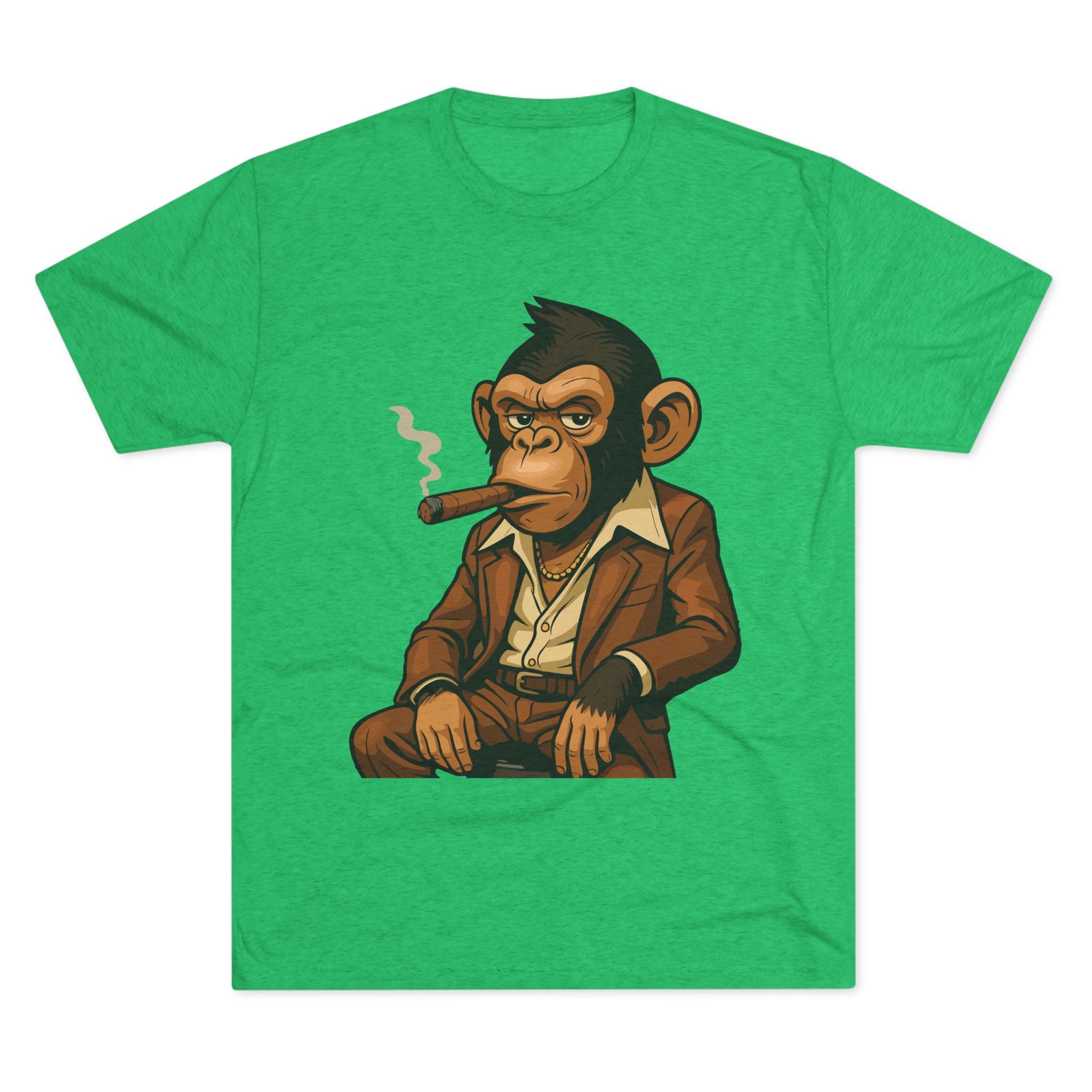 Cigar-Smoking Mafia Monkey Tee