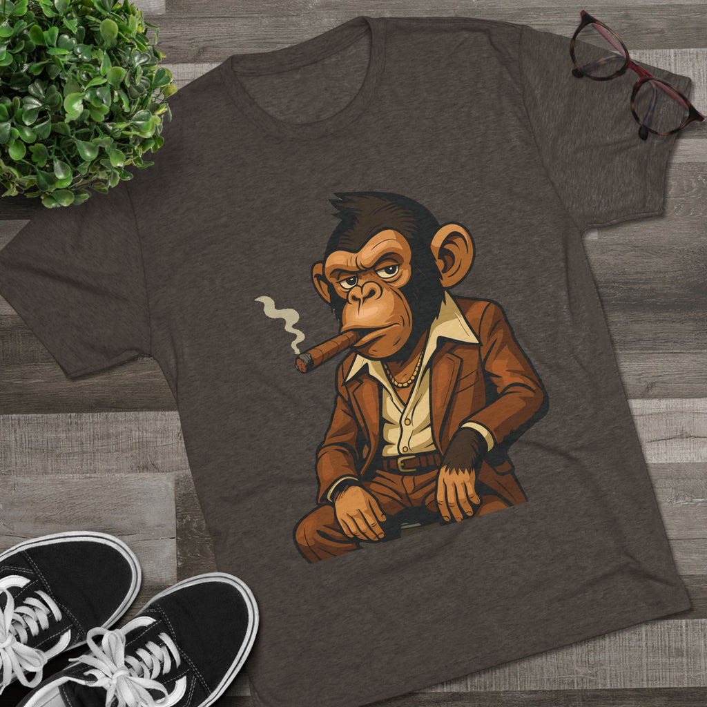 Cigar-Smoking Mafia Monkey Tee