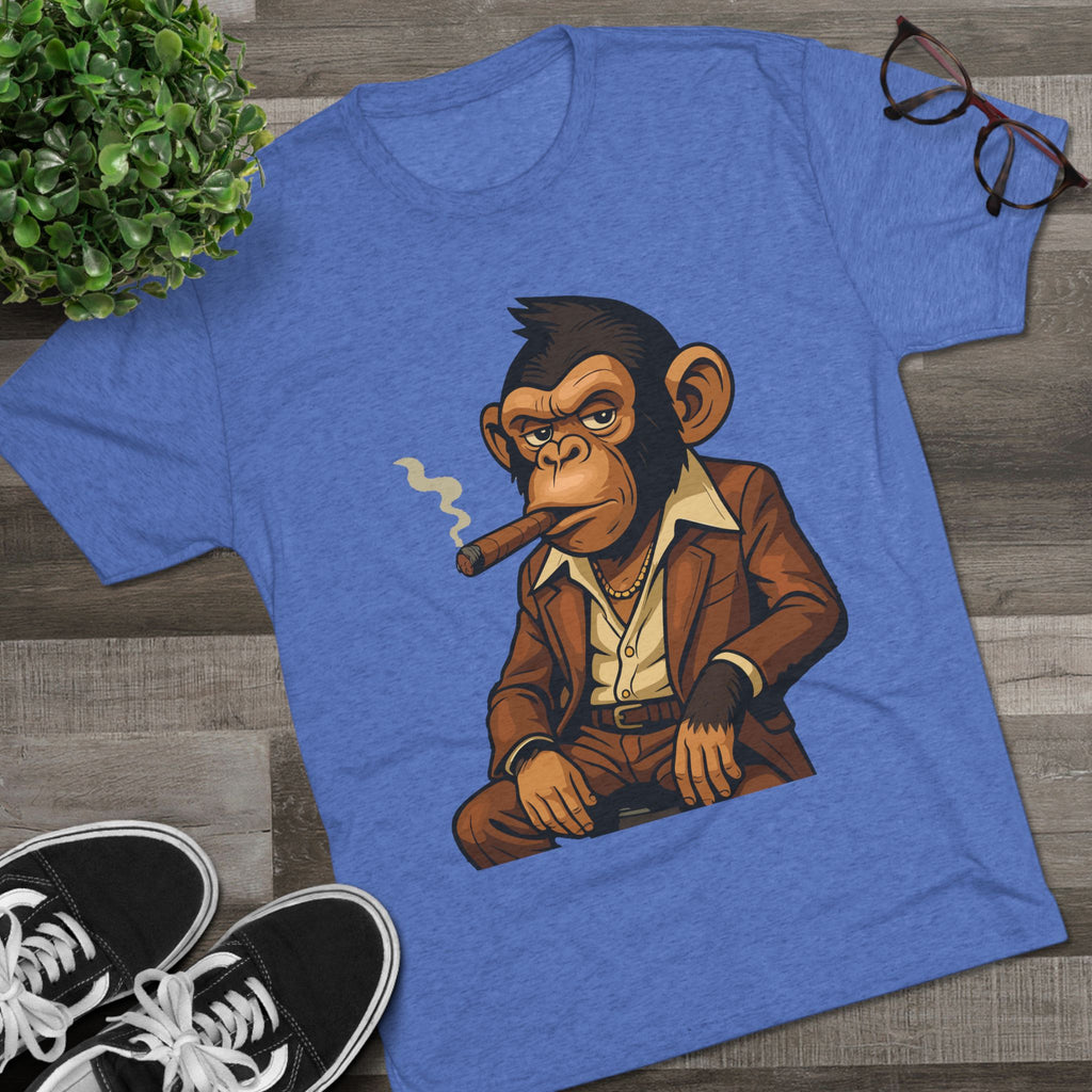 Cigar-Smoking Mafia Monkey Tee