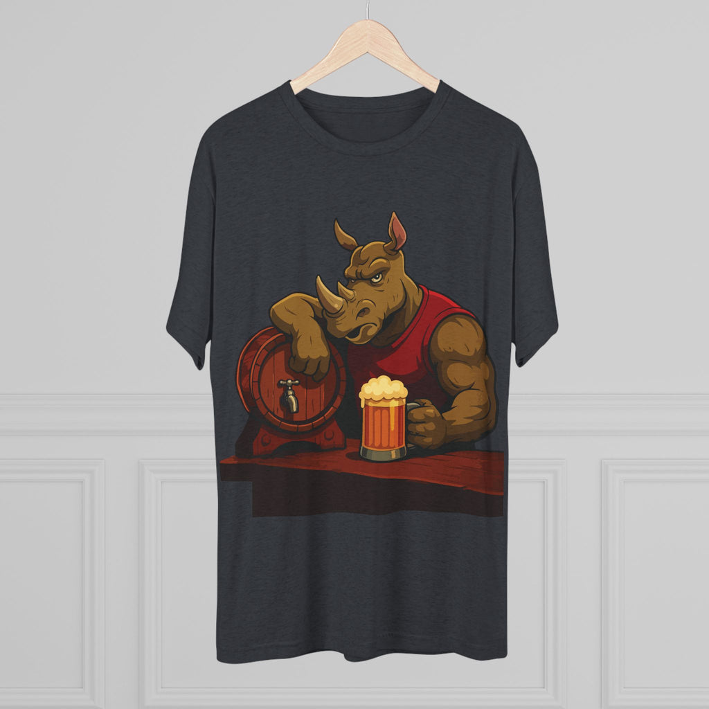 Rhino at the Bar T‑Shirt — Beer Lover Graphic Tee