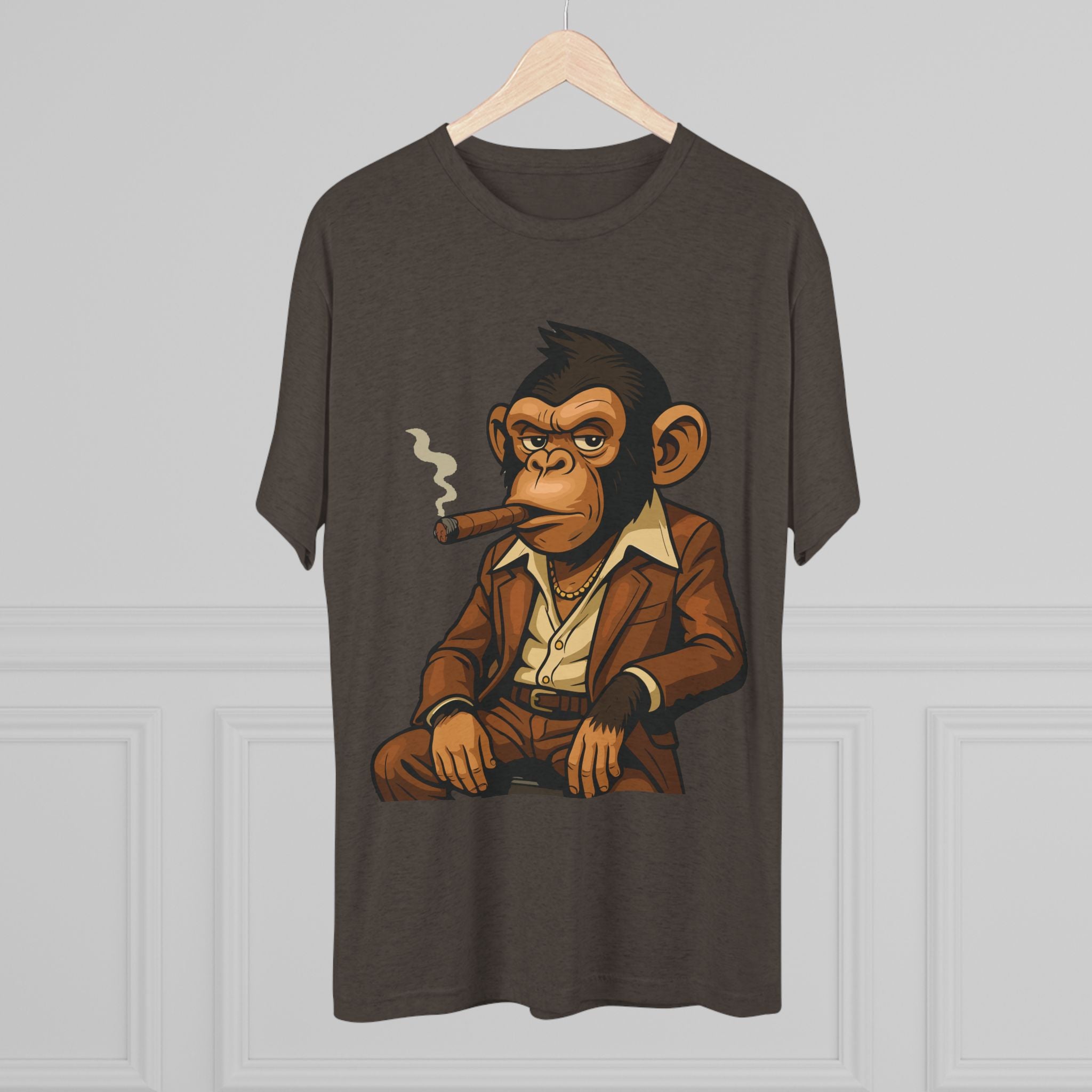 Cigar-Smoking Mafia Monkey Tee