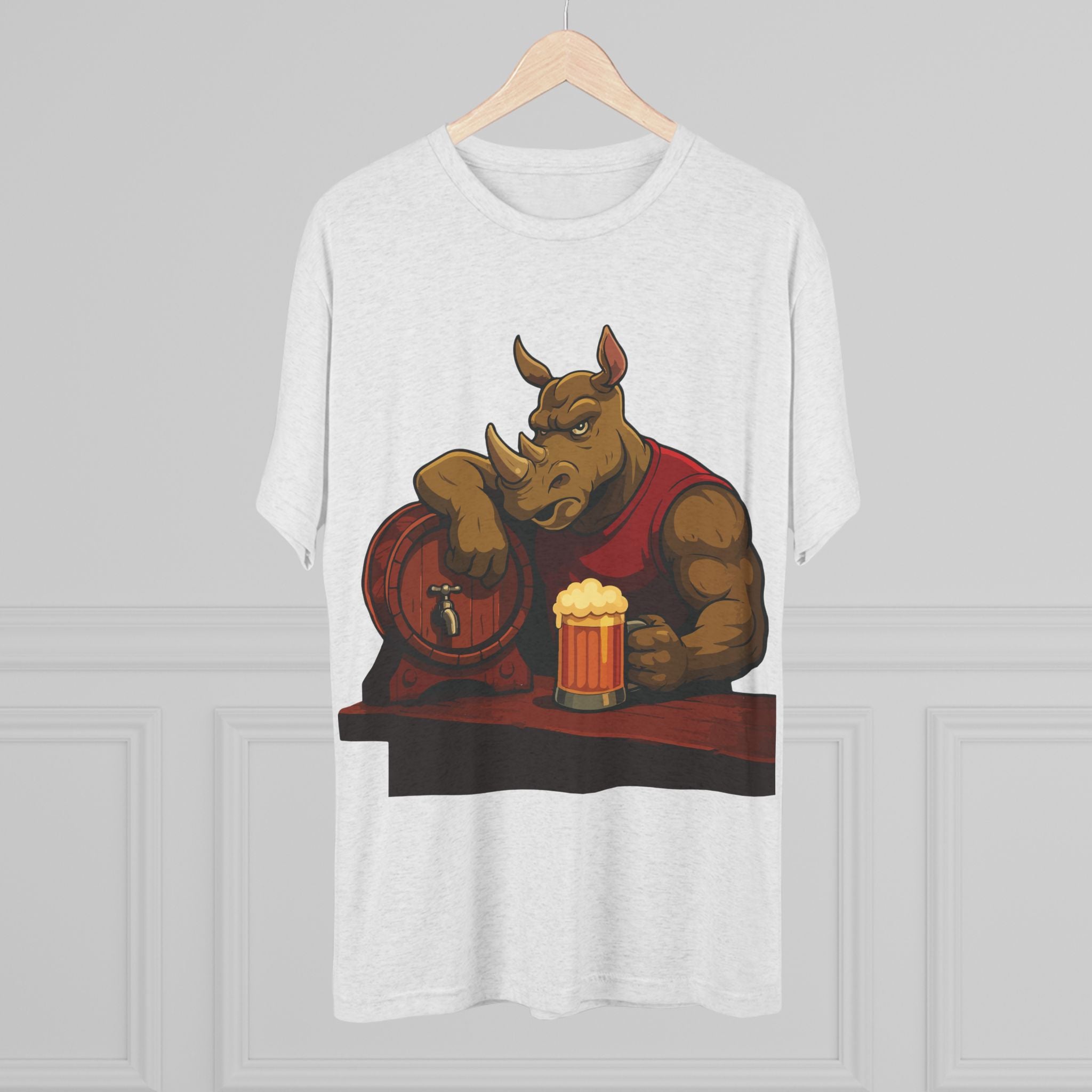 Rhino at the Bar T‑Shirt — Beer Lover Graphic Tee