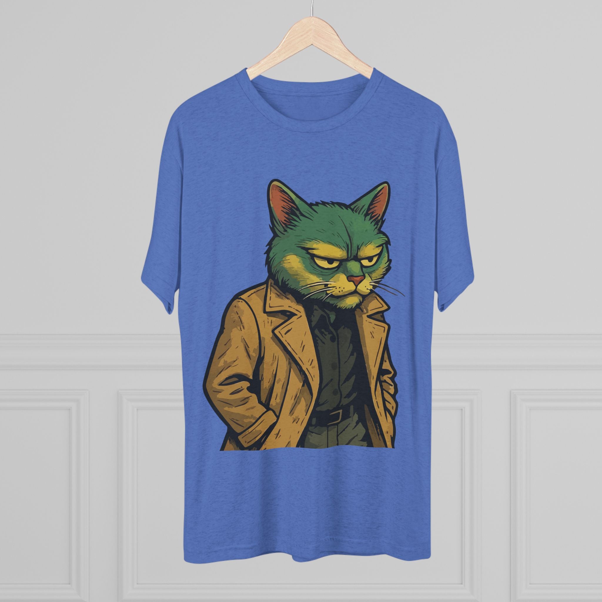 Grumpy Detective Cat Tee — Retro Noir Cat Graphic Shirt