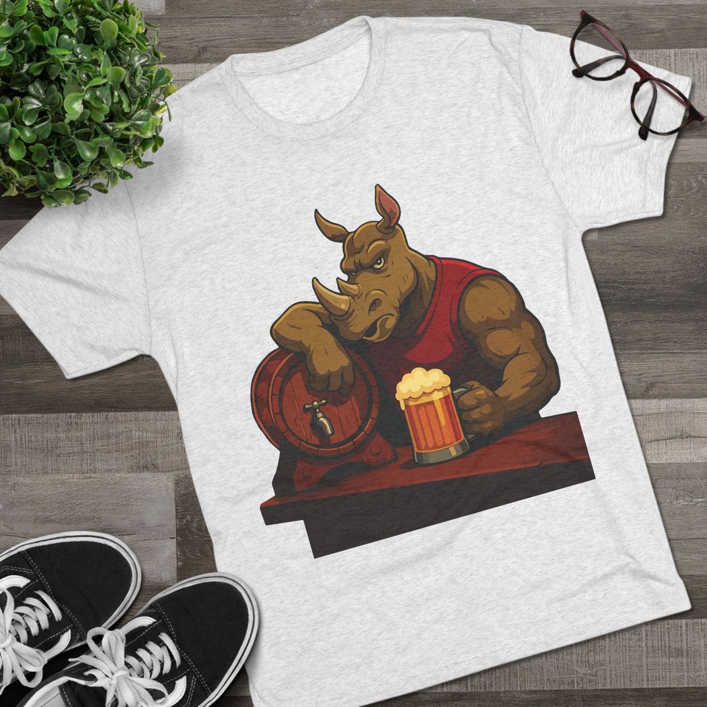 Rhino at the Bar T‑Shirt — Beer Lover Graphic Tee