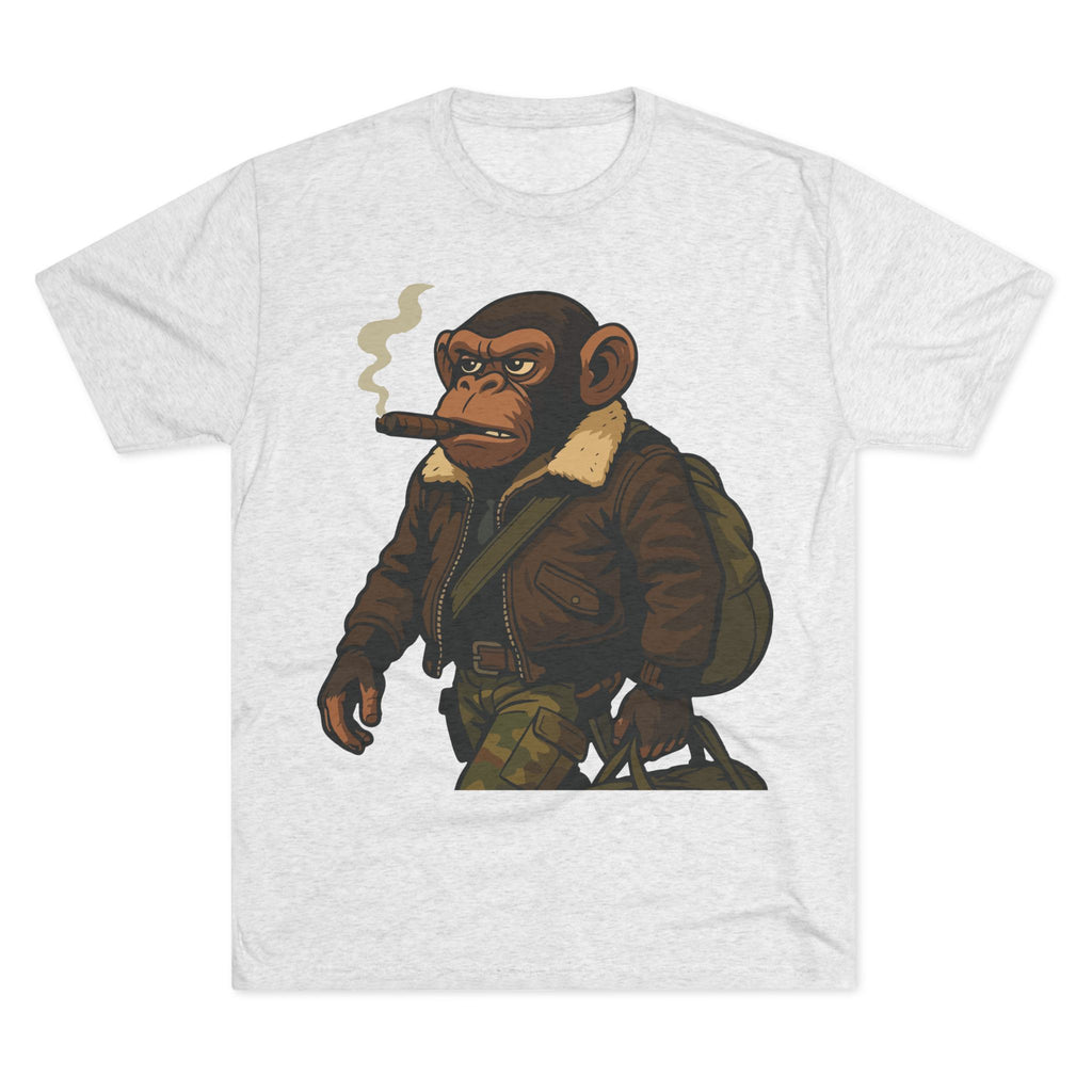 Aviator Ape Graphic Tee — Vintage Pilot Monkey with Cigar T-Shirt
