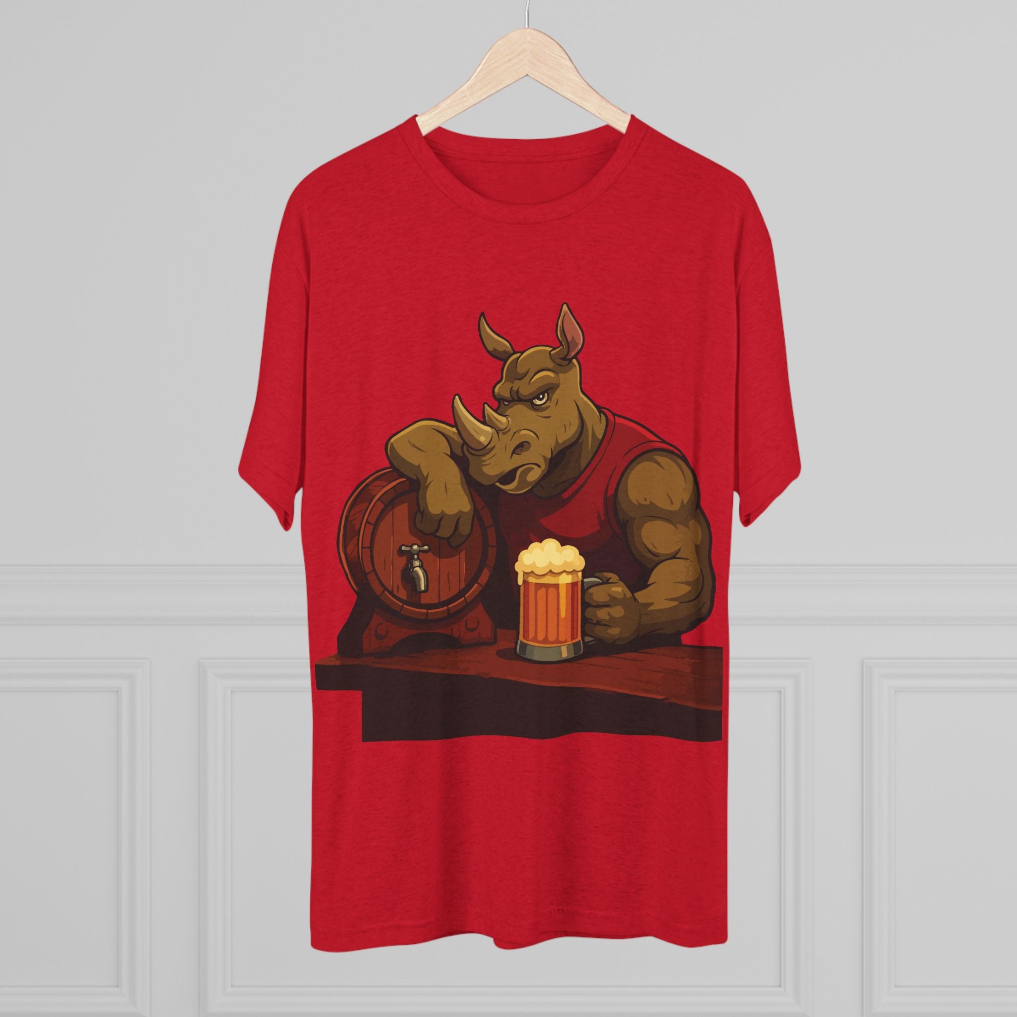 Rhino at the Bar T‑Shirt — Beer Lover Graphic Tee