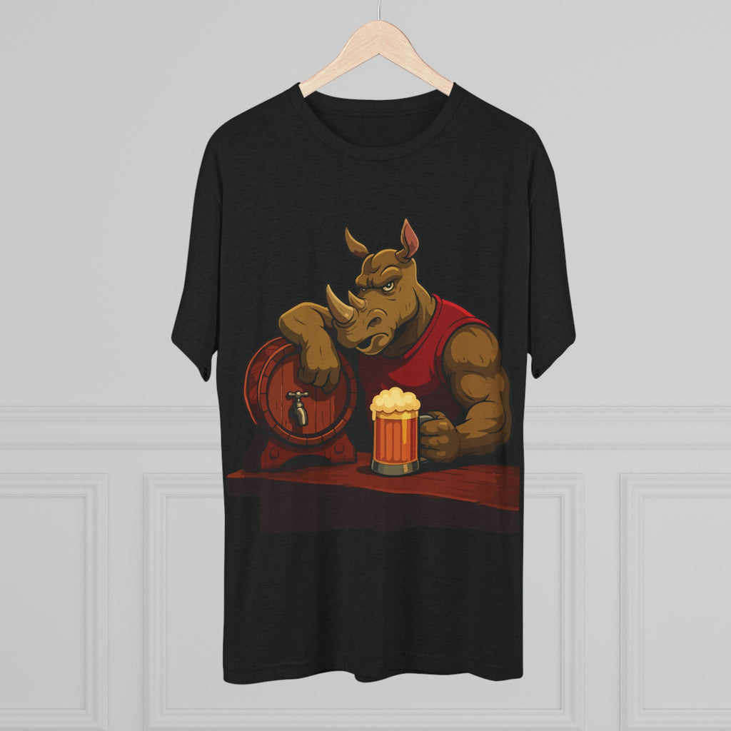 Rhino at the Bar T‑Shirt — Beer Lover Graphic Tee