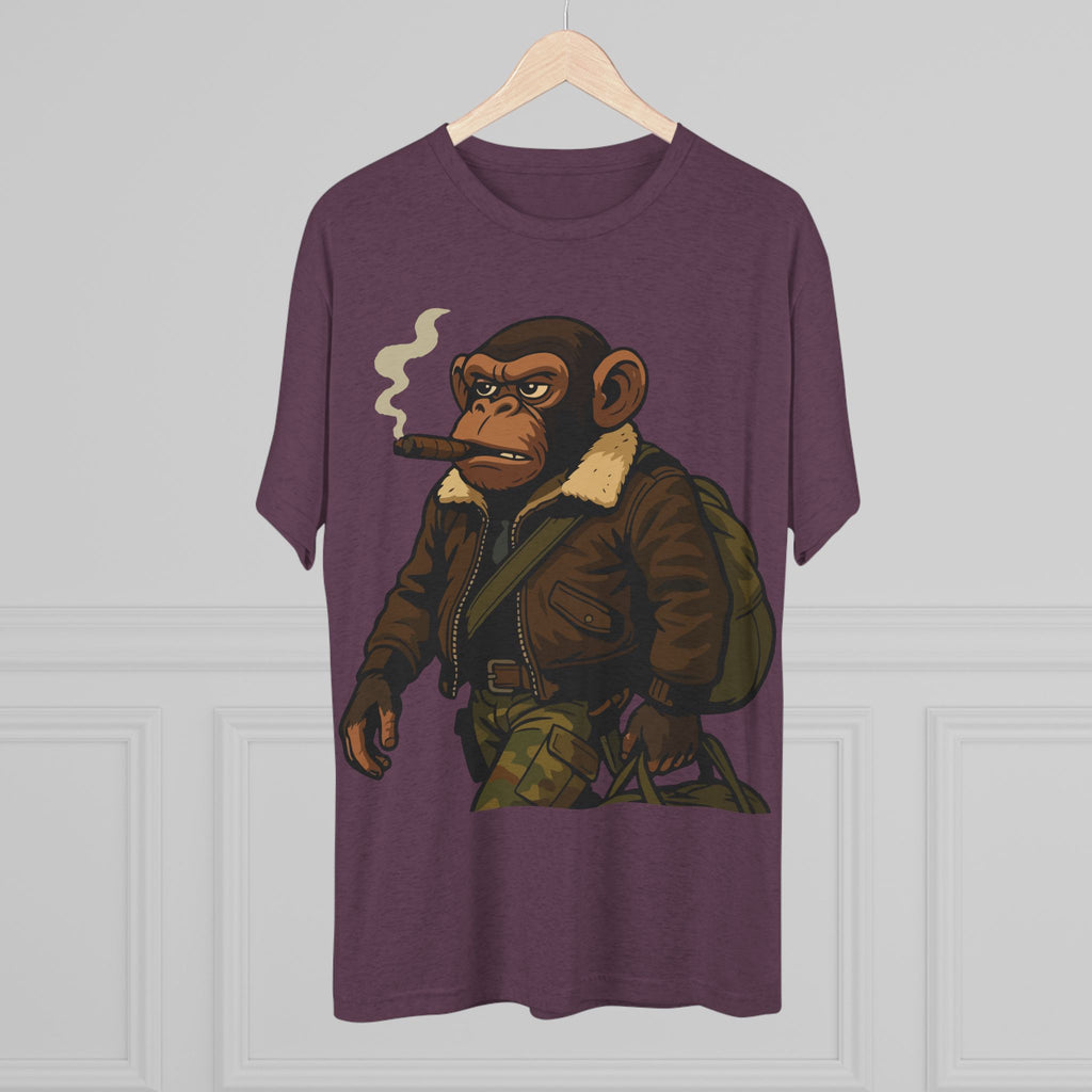 Aviator Ape Graphic Tee — Vintage Pilot Monkey with Cigar T-Shirt