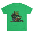 Cat Biker T‑Shirt — Retro Motorcycle Cat Graphic Tee