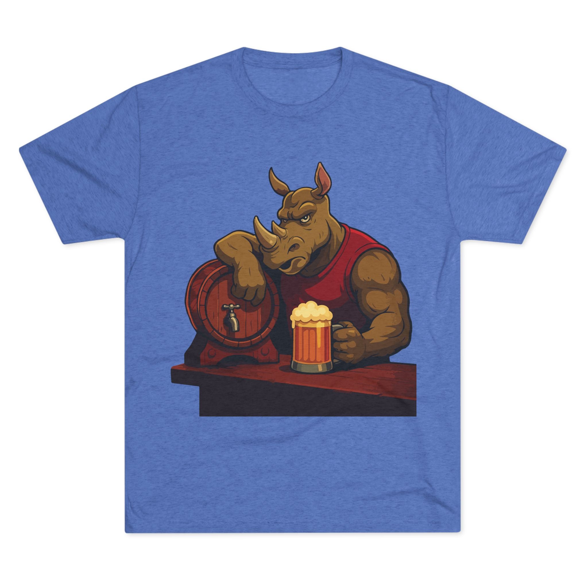 Rhino at the Bar T‑Shirt — Beer Lover Graphic Tee