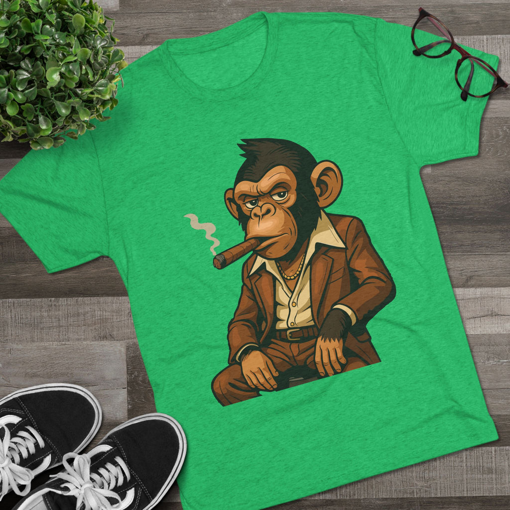 Cigar-Smoking Mafia Monkey Tee