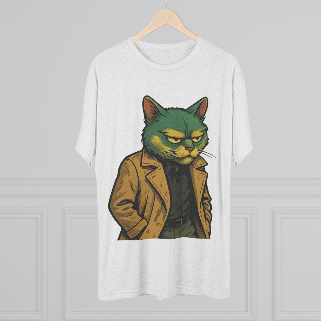 Grumpy Detective Cat Tee — Retro Noir Cat Graphic Shirt