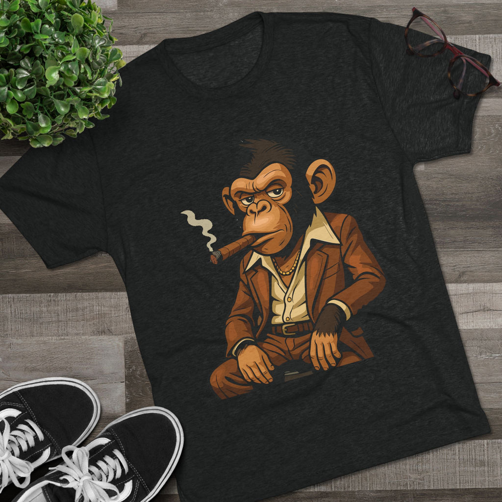 Cigar-Smoking Mafia Monkey Tee