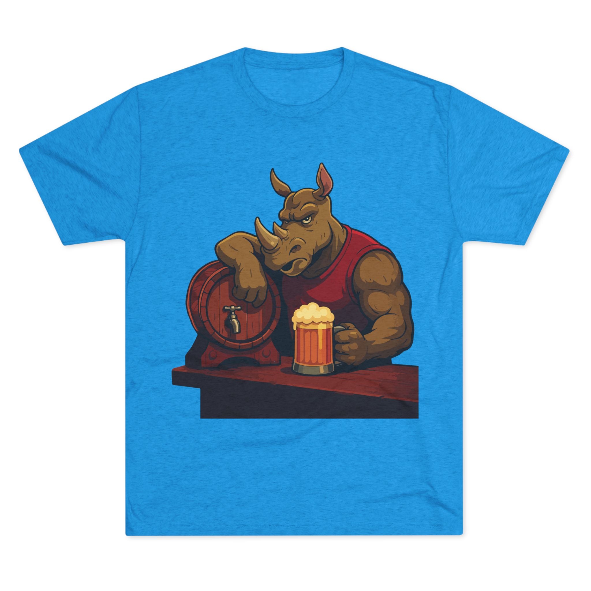 Rhino at the Bar T‑Shirt — Beer Lover Graphic Tee