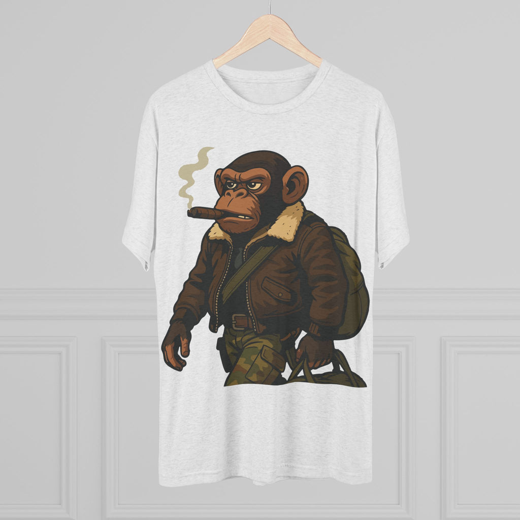 Aviator Ape Graphic Tee — Vintage Pilot Monkey with Cigar T-Shirt