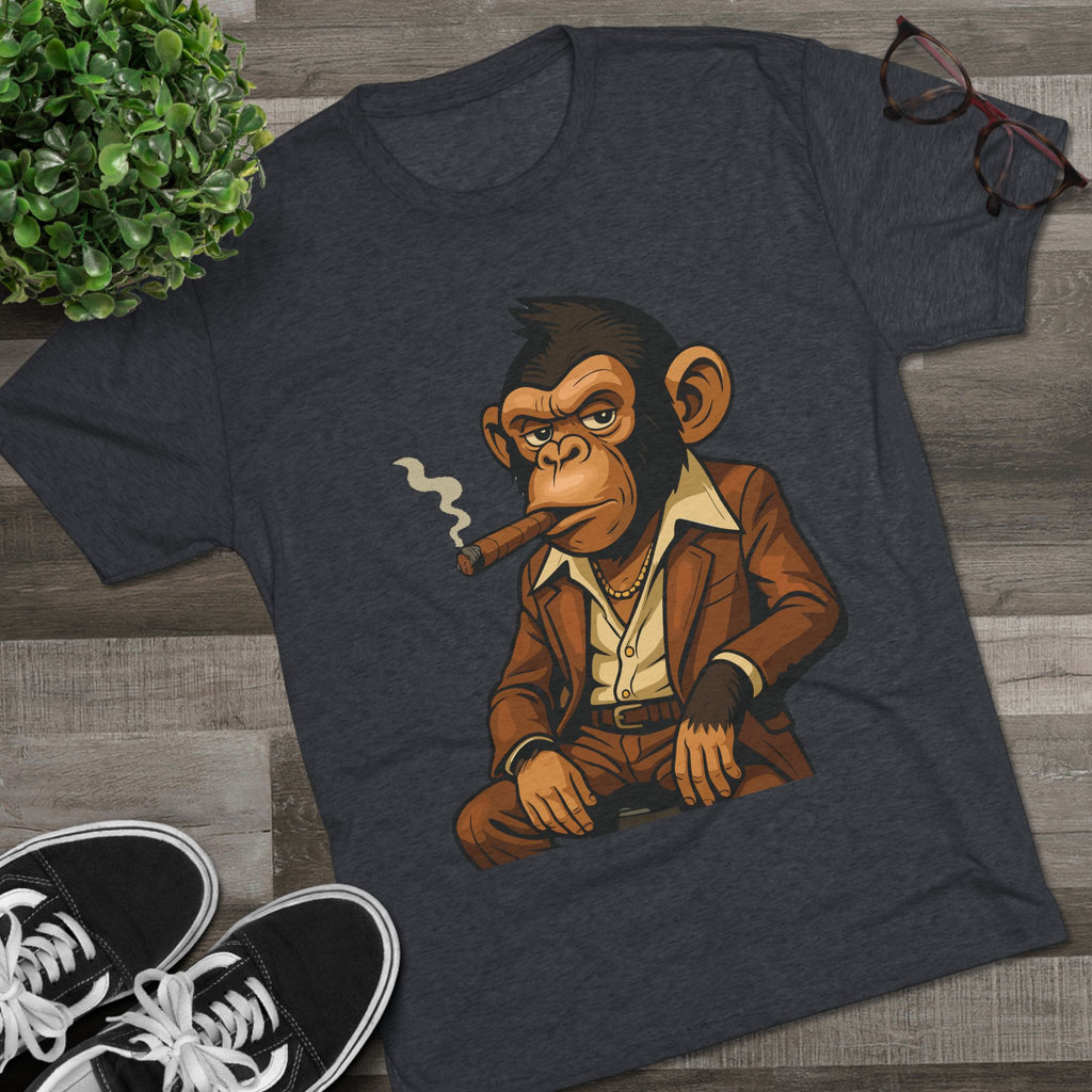 Cigar-Smoking Mafia Monkey Tee