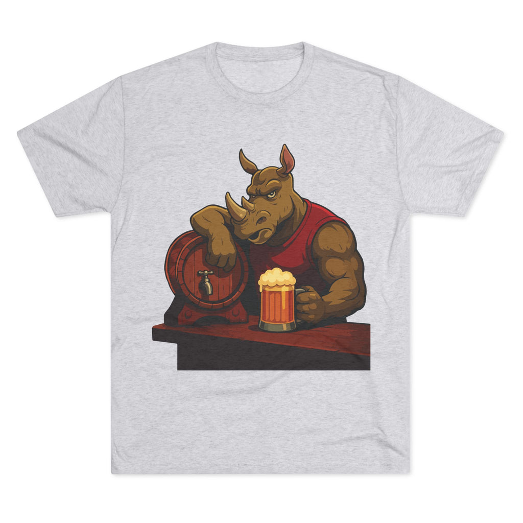 Rhino at the Bar T‑Shirt — Beer Lover Graphic Tee