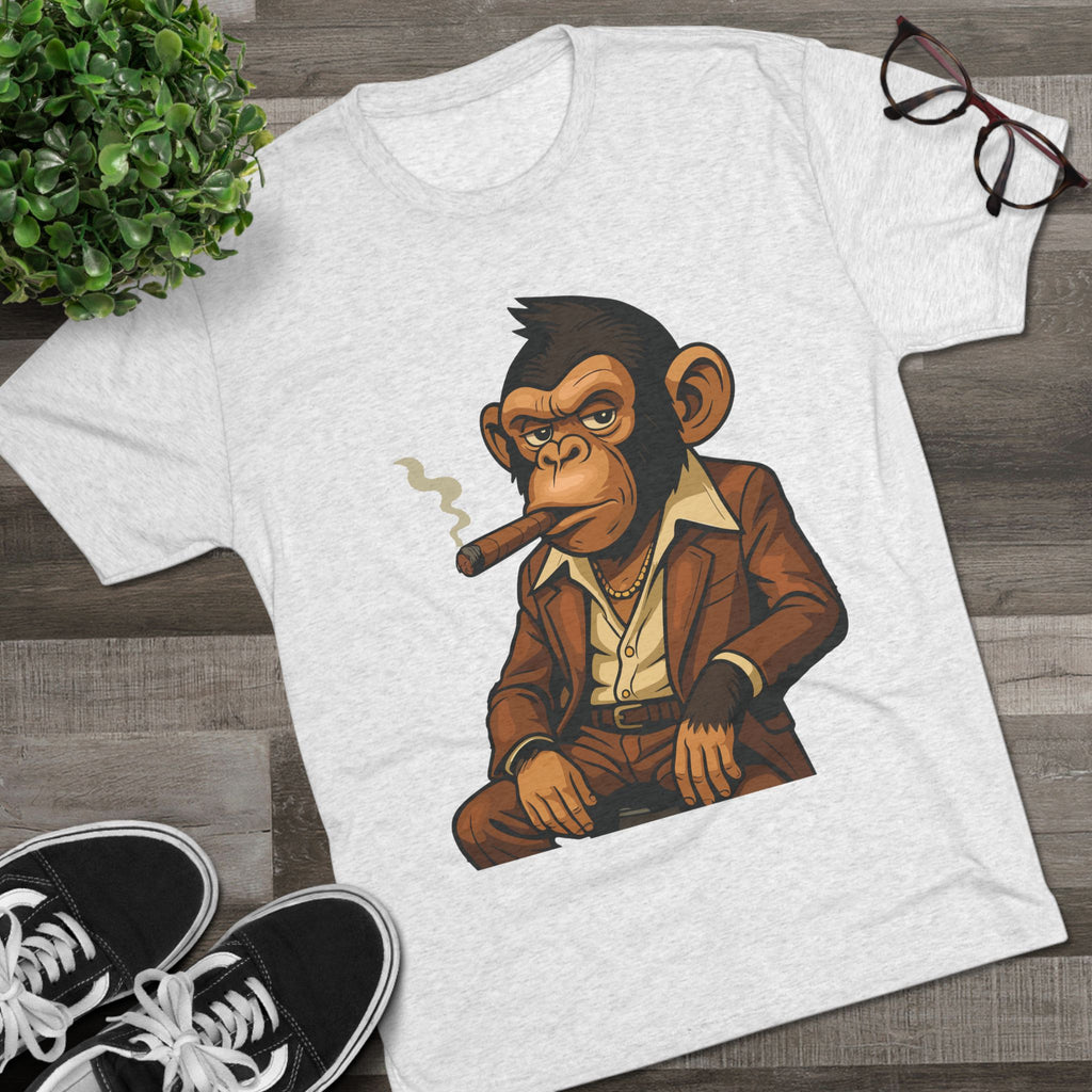 Cigar-Smoking Mafia Monkey Tee