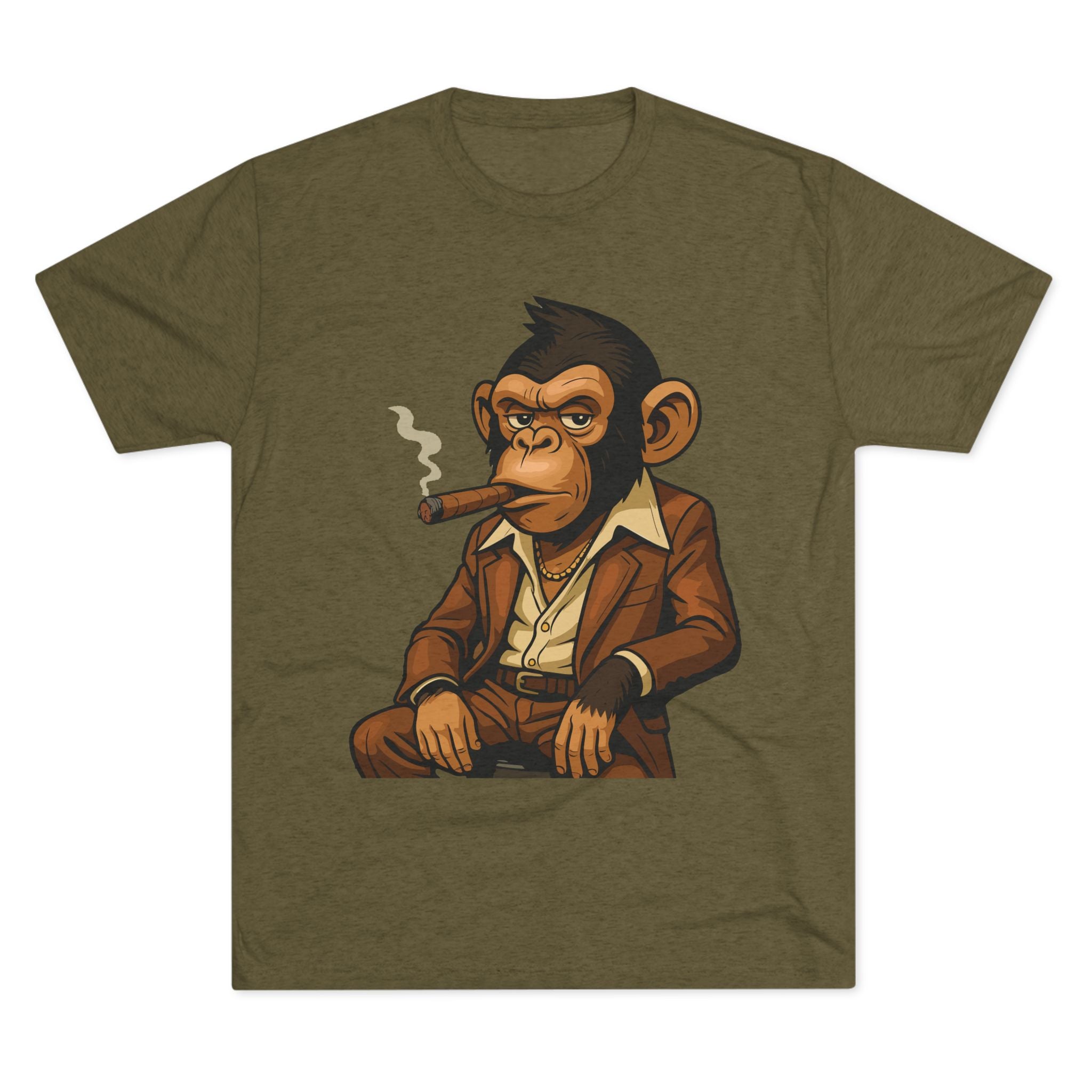 Cigar-Smoking Mafia Monkey Tee