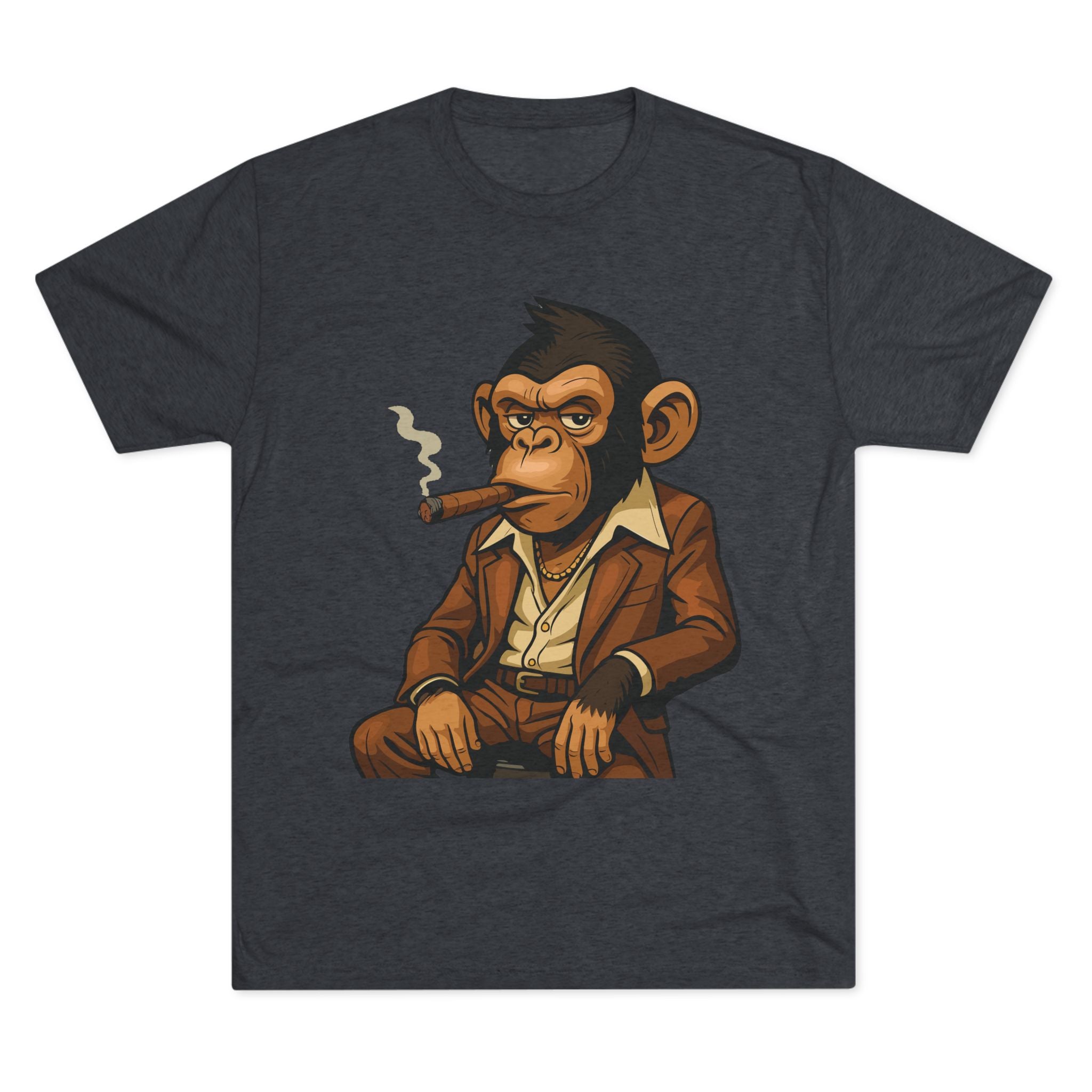 Cigar-Smoking Mafia Monkey Tee