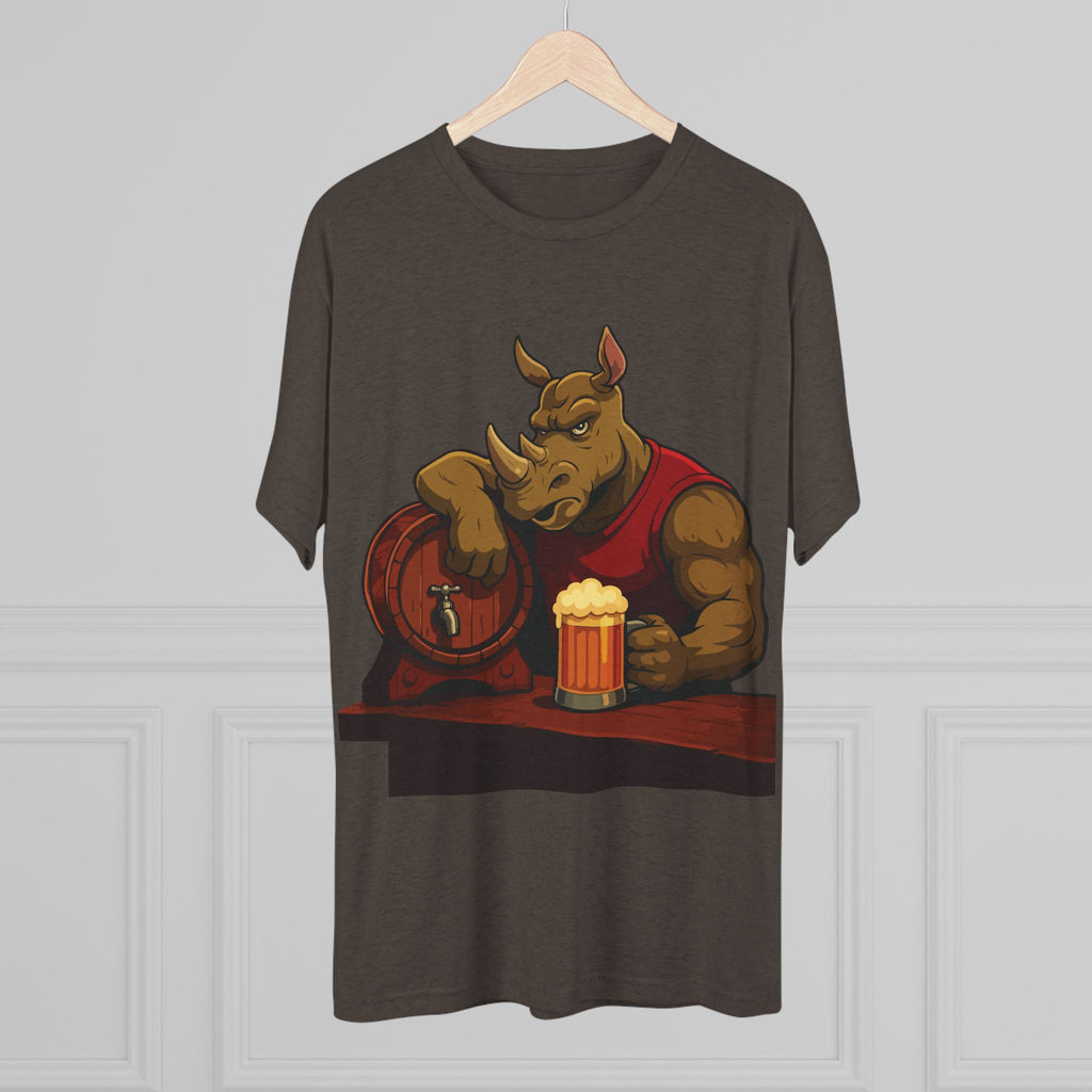 Rhino at the Bar T‑Shirt — Beer Lover Graphic Tee