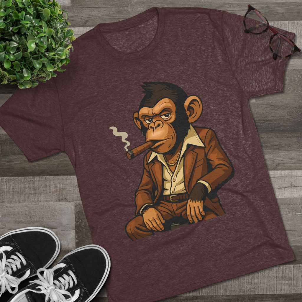 Cigar-Smoking Mafia Monkey Tee