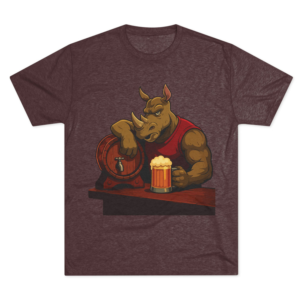 Rhino at the Bar T‑Shirt — Beer Lover Graphic Tee