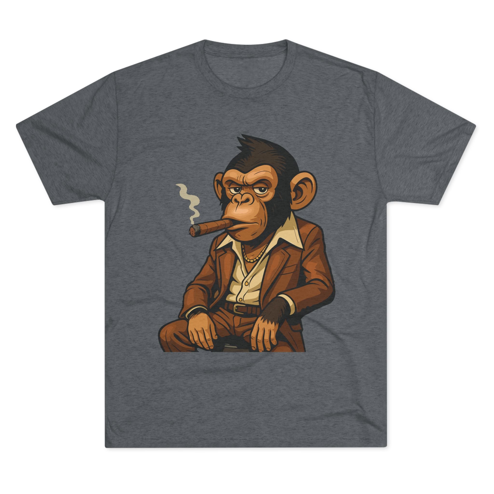 Cigar-Smoking Mafia Monkey Tee