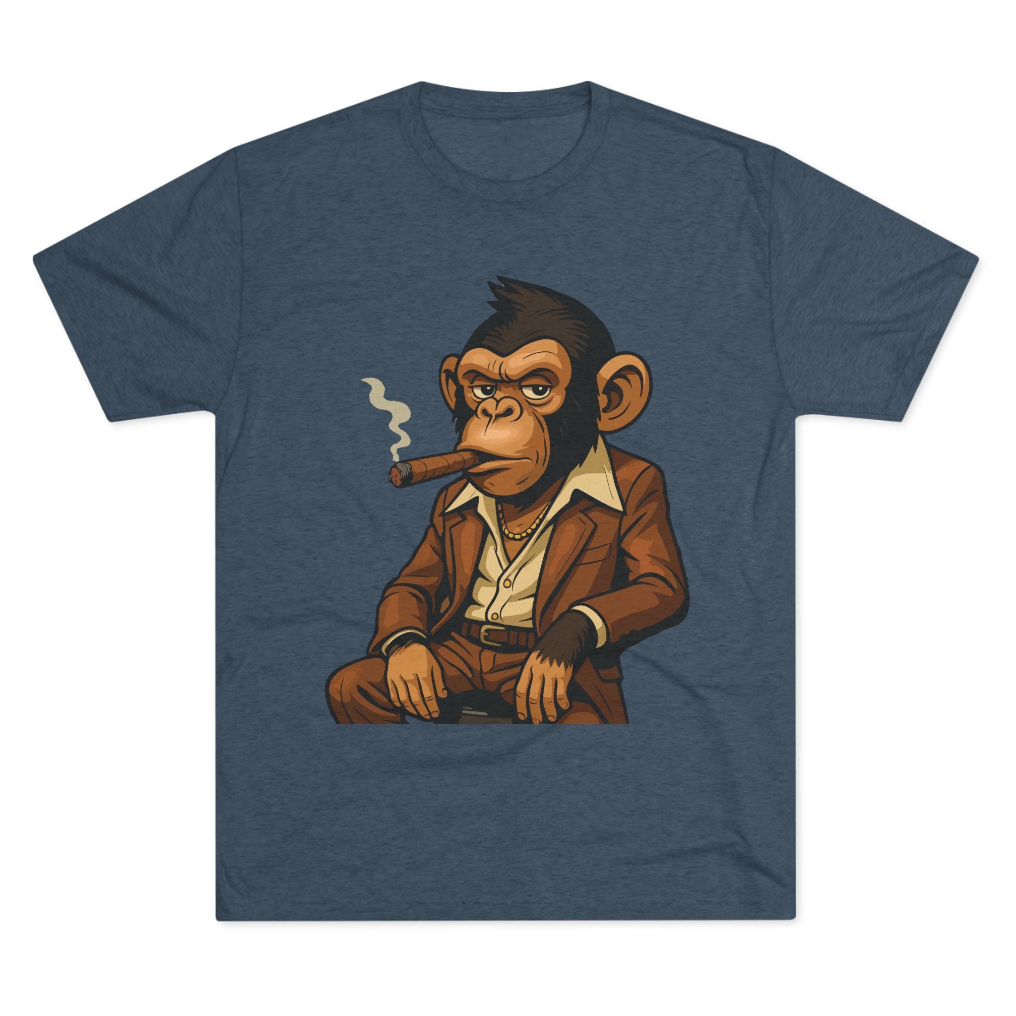Cigar-Smoking Mafia Monkey Tee