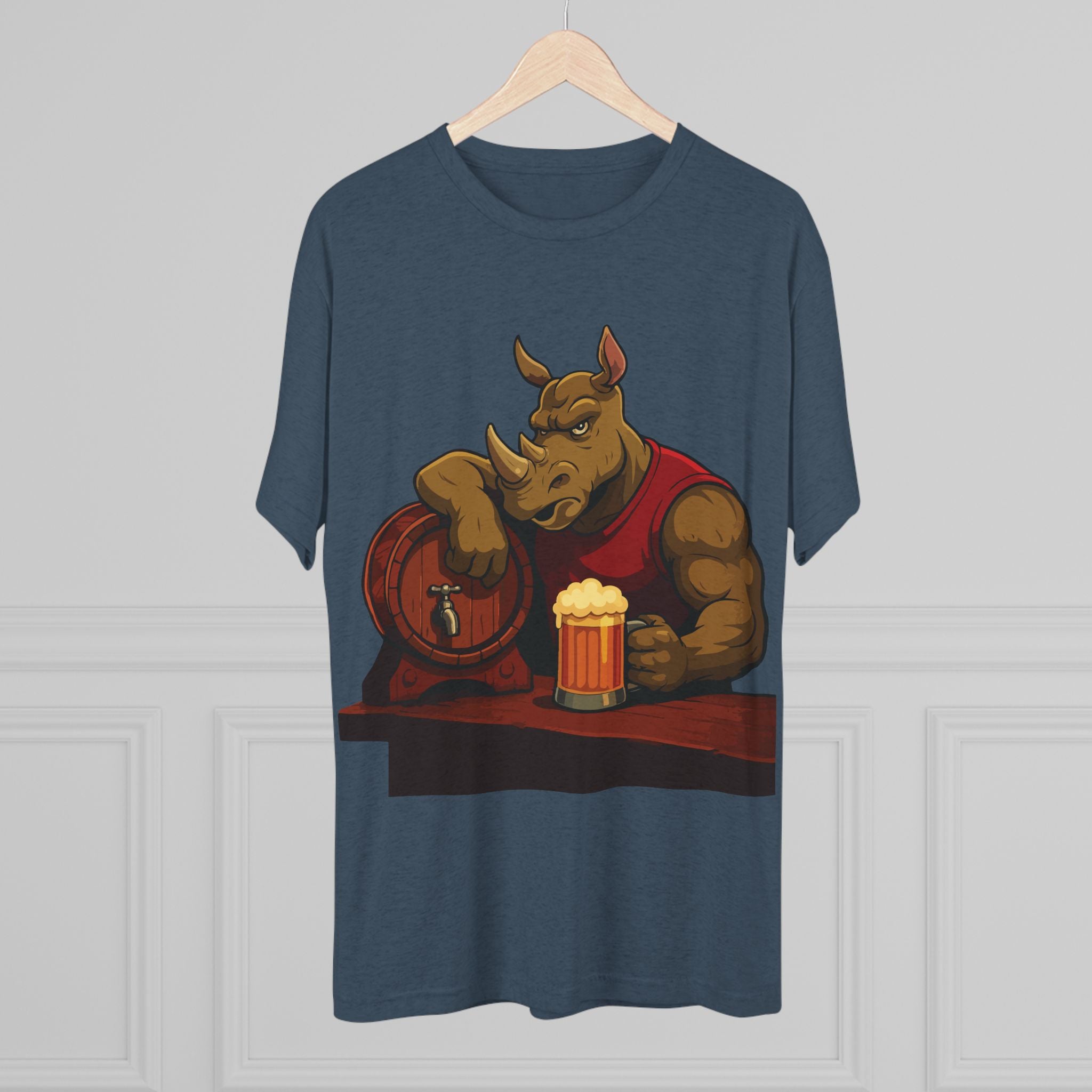 Rhino at the Bar T‑Shirt — Beer Lover Graphic Tee
