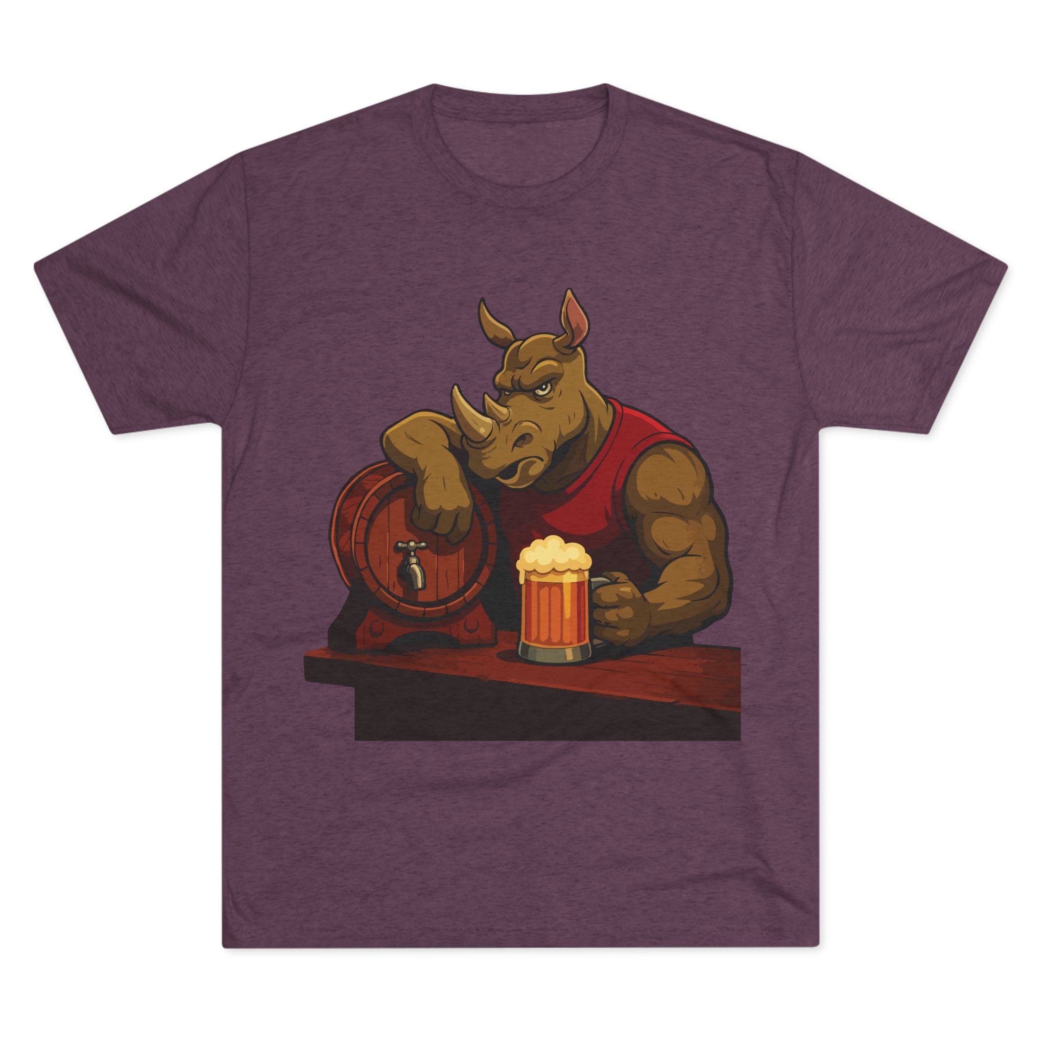 Rhino at the Bar T‑Shirt — Beer Lover Graphic Tee