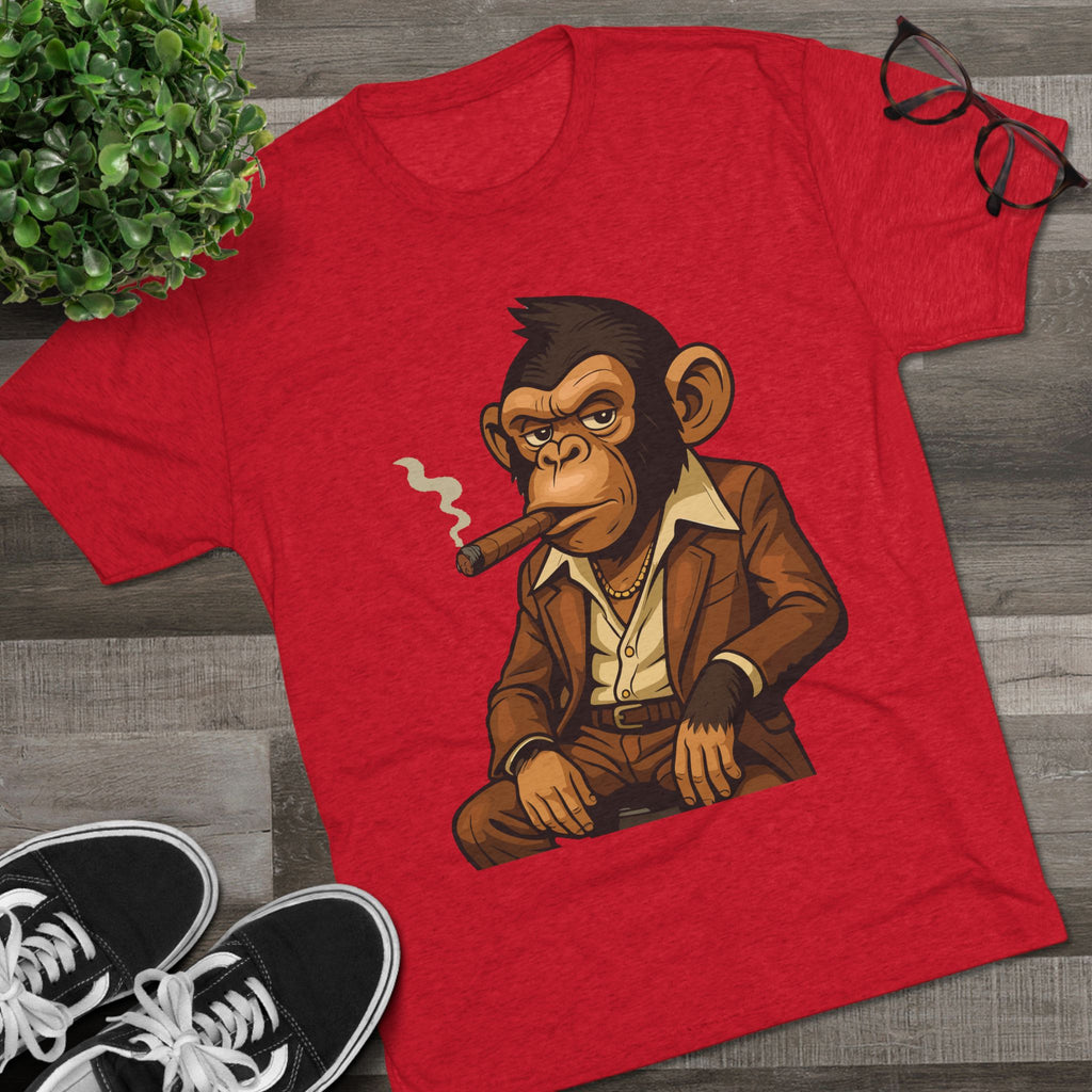 Cigar-Smoking Mafia Monkey Tee