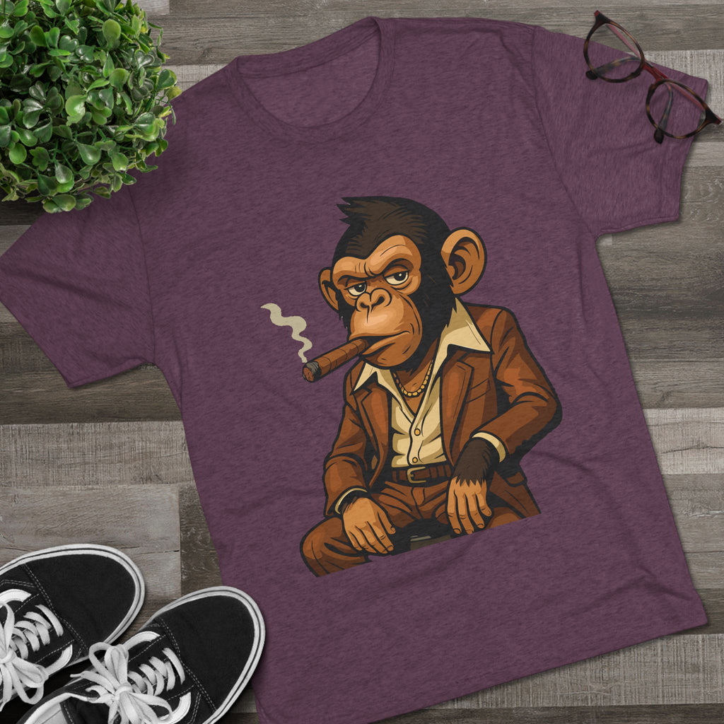 Cigar-Smoking Mafia Monkey Tee