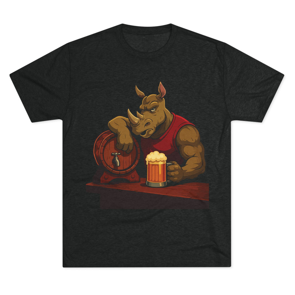 Rhino at the Bar T‑Shirt — Beer Lover Graphic Tee
