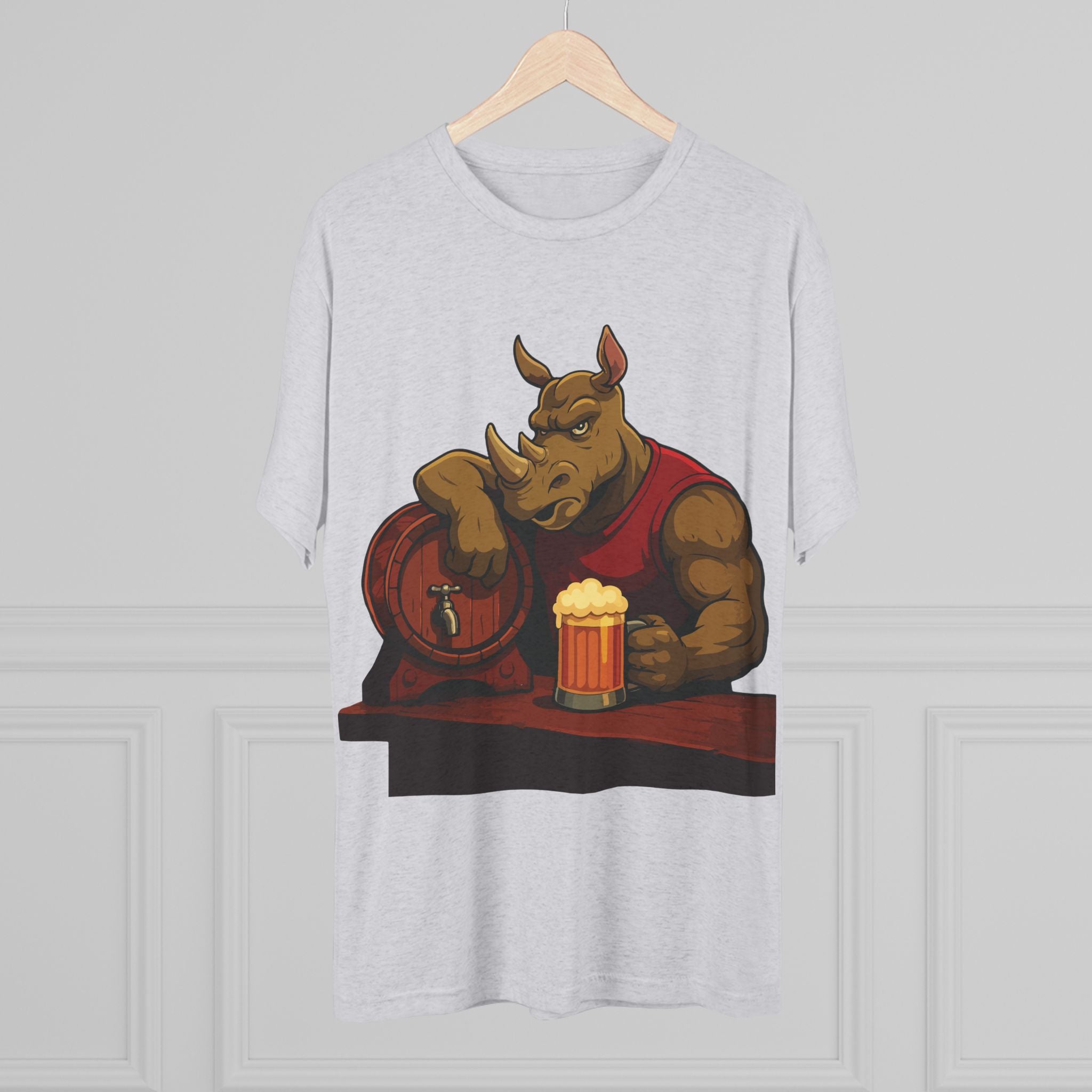 Rhino at the Bar T‑Shirt — Beer Lover Graphic Tee