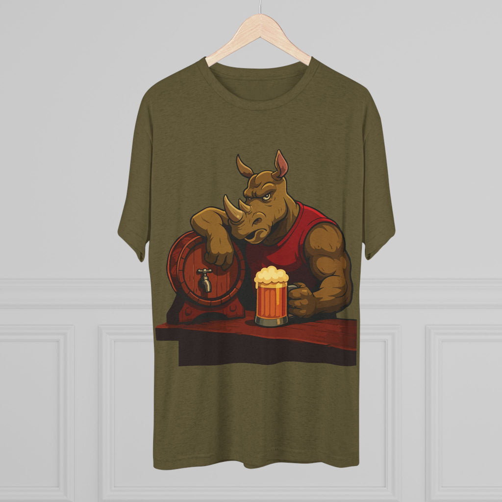 Rhino at the Bar T‑Shirt — Beer Lover Graphic Tee