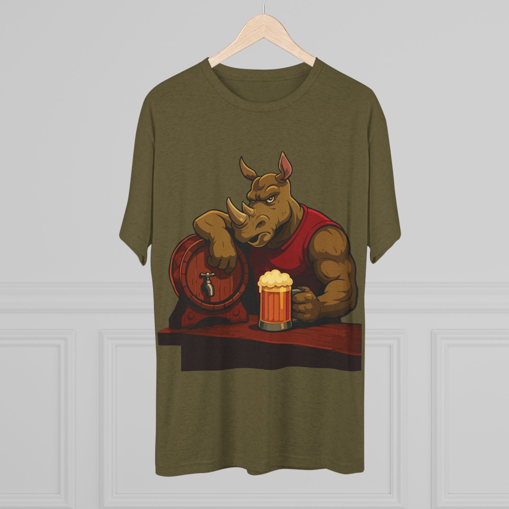 Rhino at the Bar T‑Shirt — Beer Lover Graphic Tee