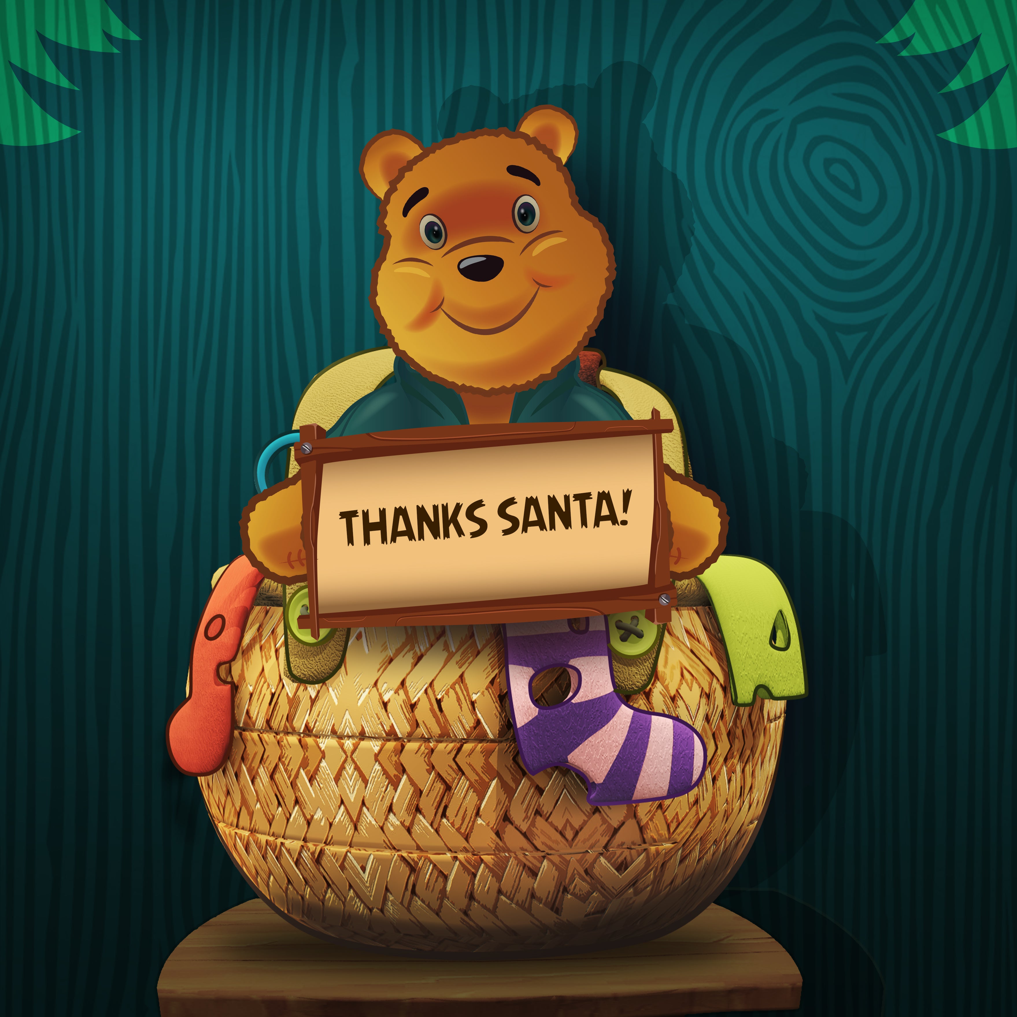 A Teddy Bear Christmas Wish (Softcover)